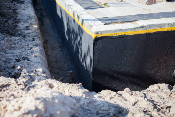Residential Interior Drainage System installation at a Maplewood, WA home by SJ Waterproofing Pros